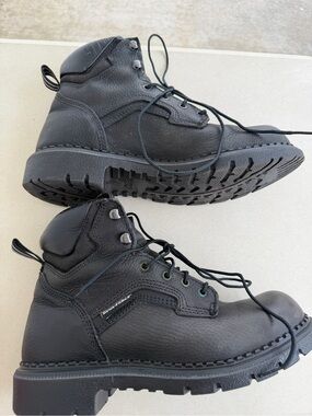Red Wing 923 DynaForce EH Black Leather Work Boots Men’s Size 8D EUC Made In USA